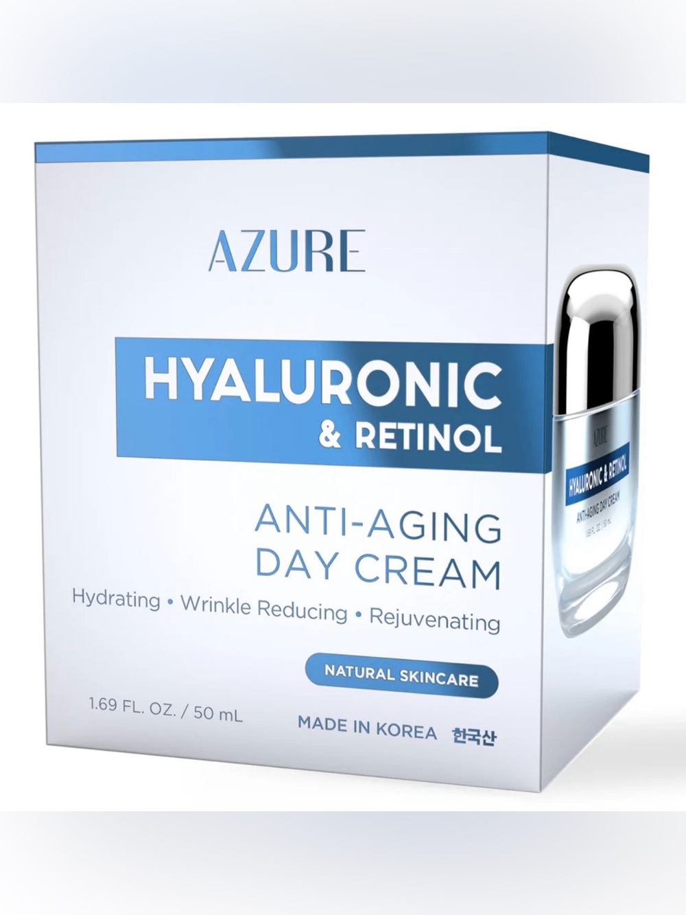 Azure Hyaluronic & Retinol Anti-Aging Day Cream 1.69 oz/50 ml Korean Moisturizer